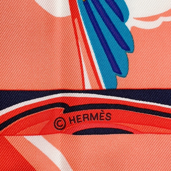 COLLECTIBLE NWT Hermes Scarf “De la Mer au Ciel” - Picture 6 of 11